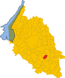 Map of comune of Isola Rizza (province of Verona, region Veneto, Italy)